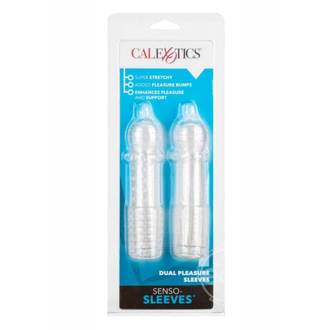 Senso Dual Pleasure Penis Sleeve (2 Pack) - Clear