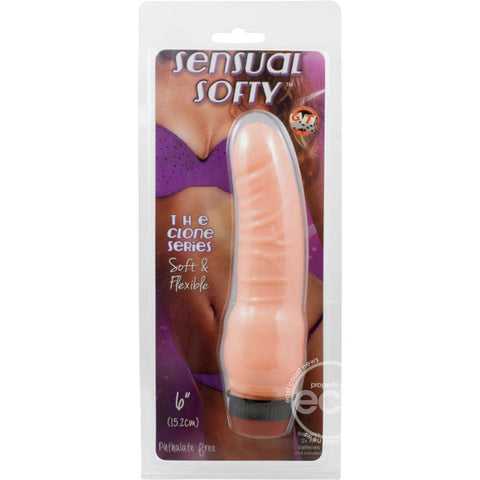 Sensual Softy Realistic Vibrator - Vanilla