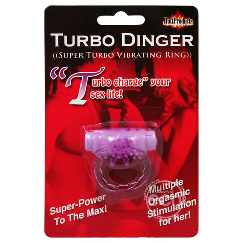 Humm Dinger Super Turbo Vibrating Cock Ring Purple