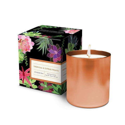 Tropical & Citrus Fruits Scented Candle
