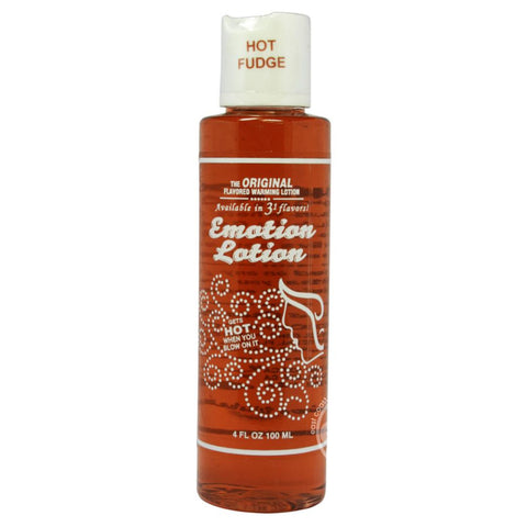 Emotion Lotion Water Based Flavored Warming Lubricant - Hot Fudge 4oz