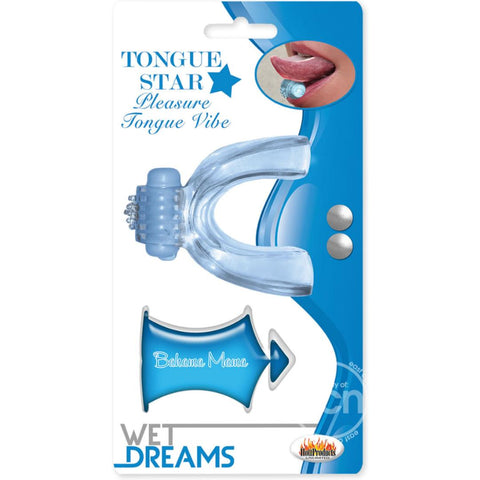 Wet Dreams Tongue Star Pleasure Tongue Vibe With Flavored Lubricant 10 Milliliters
