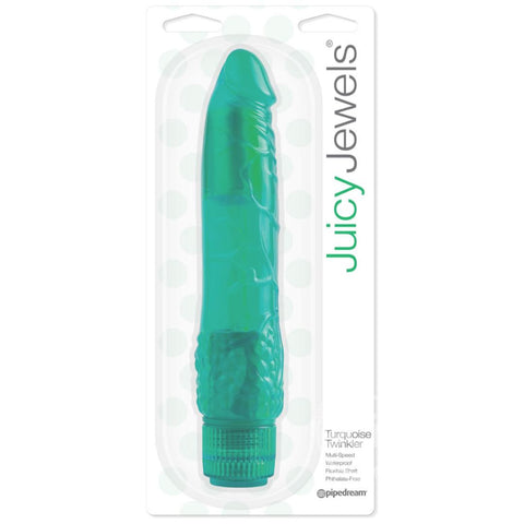 Juicy Jewels Turquoise Twinkler Vibrator - Green