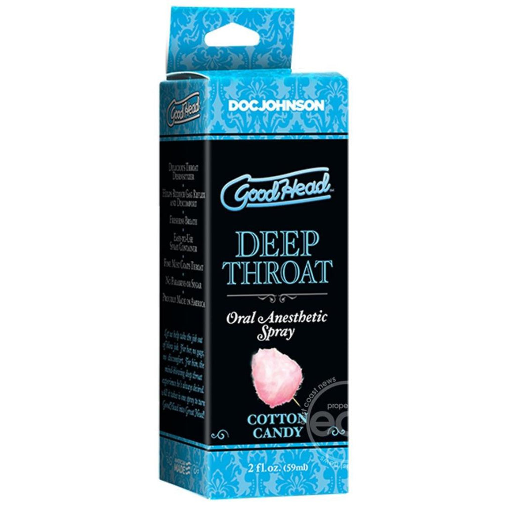 GoodHead Deep Throat Oral Anesthetic Spray Cotton Candy 2oz