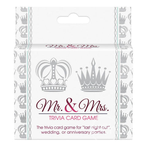 Mr. and Mrs. Trivia Card Game