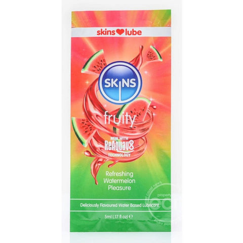 Skins Watermelon Water Based Flavored Lubricant 5ml